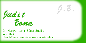 judit bona business card